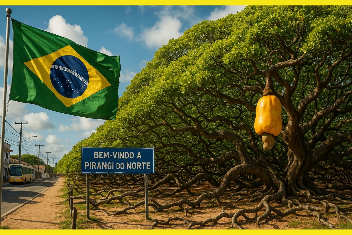 Na cidade brasileira de Parnamirim, o Cajueiro de Pirangi atrai turismo mundial e reconhecimento do Guinness como um dos maiores fenômenos naturais.