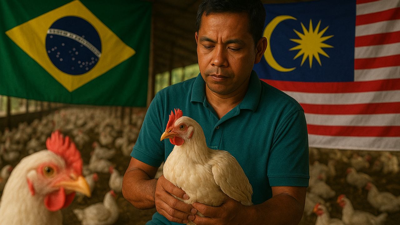 Após susto com gripe aviária, Brasil supera barreiras e retoma exportações de frango para a Malásia, suspendidas desde maio deste ano