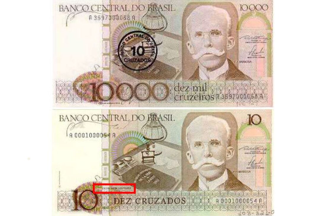 As notas do real possuem a frase 'Deus Seja Louvado' por uma decisão dos anos 80, mas ela não é obrigatória por lei