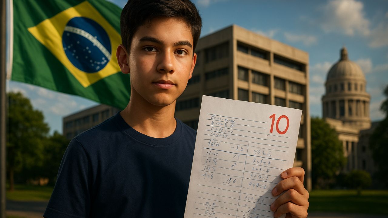 Com 12 anos, estudante superdotado com QI 136 é aprovado em Matemática na universidade e mira o MIT, após ser o único a tirar nota 10 em concurso militar