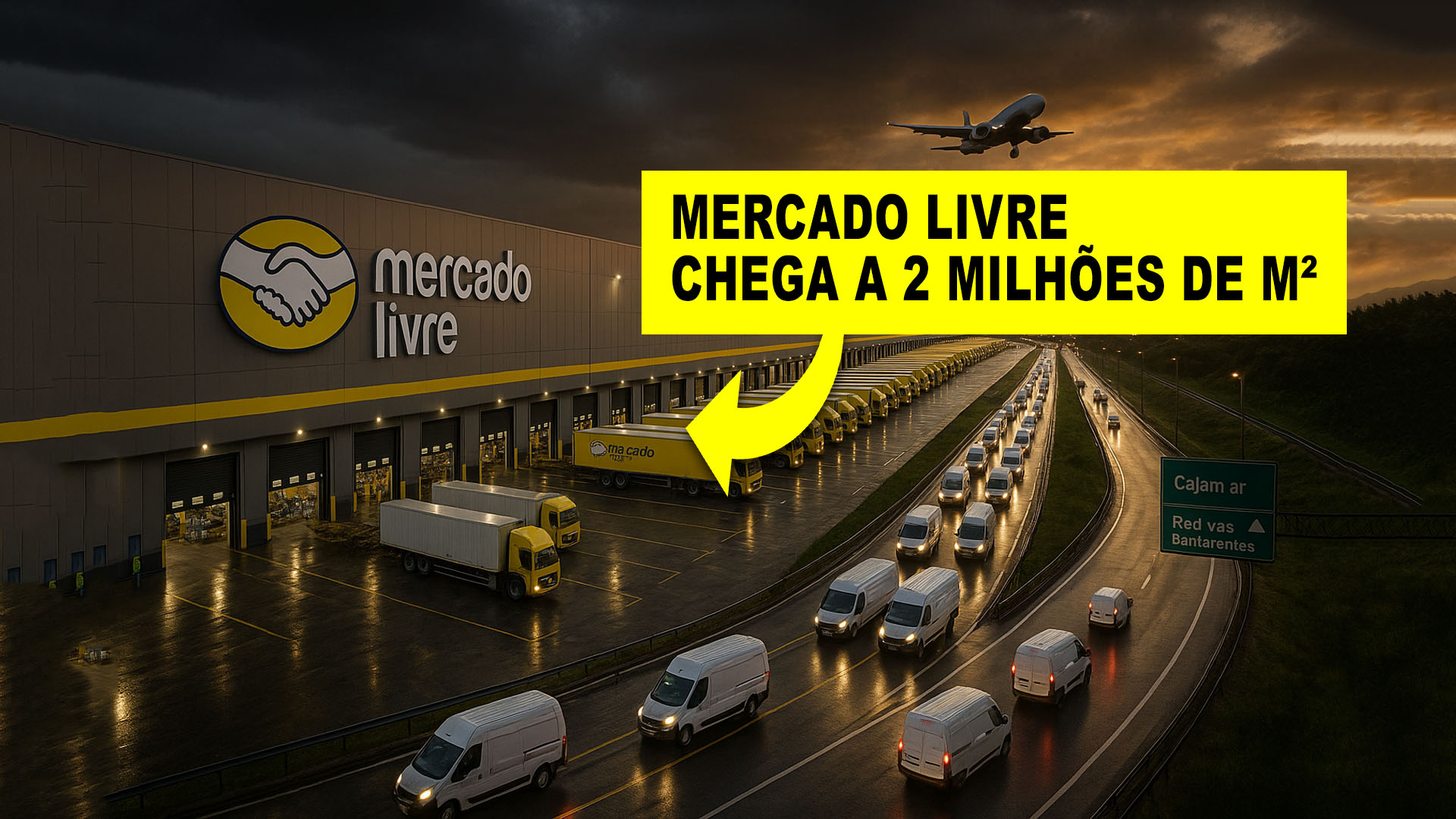 Com mais de 2 milhões de m², Mercado Livre redesenha a logística na Grande SP e acirra disputa por galpões A A+ em Cajamar e Guarulhos