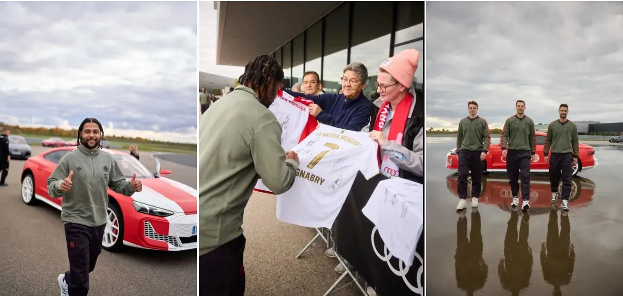 Craques do Bayern de Munique recebem nova frota da Audi
