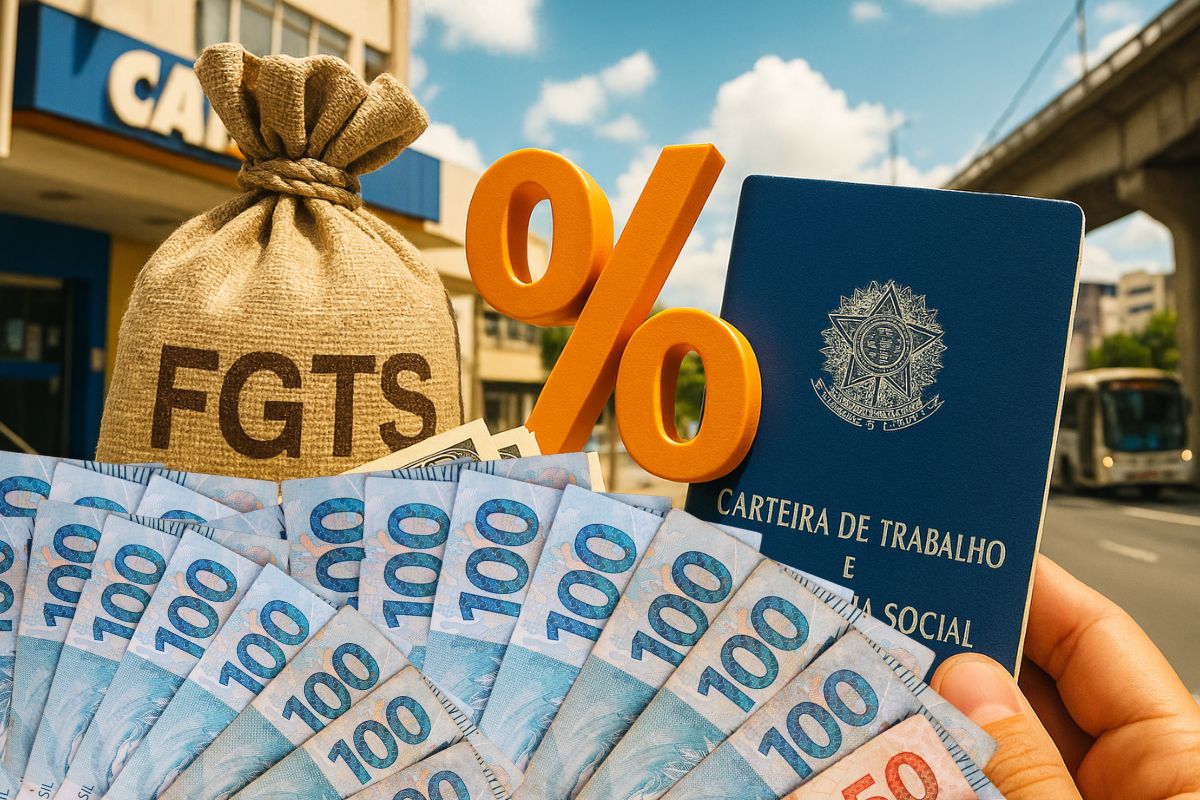 O crédito com garantia do FGTS oferece juros menores e desconto em folha para trabalhador com carteira assinada via Carteira de Trabalho Digital.