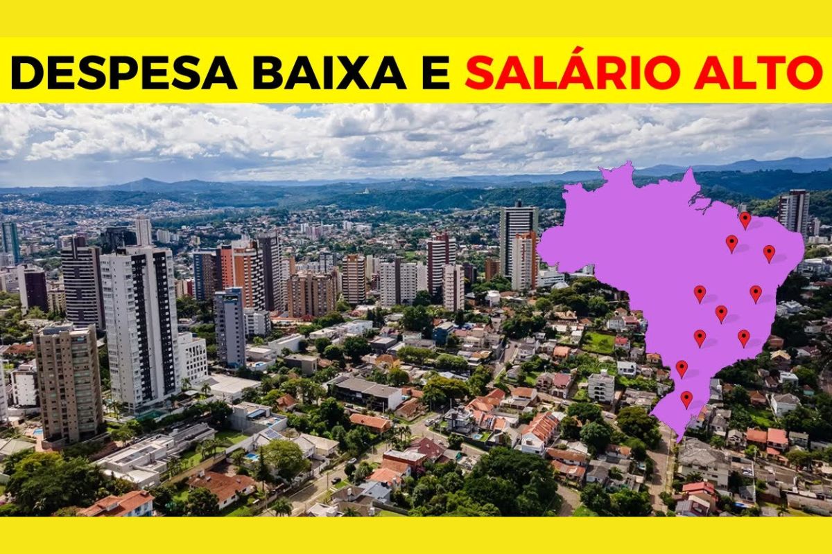Estas cidades brasileiras mostram que é possível ter qualidade de vida com custo de vida baixo e PIB per capita competitivo. No interior do Brasil, municípios equilibram renda, estrutura e oportunidades, provando que dá para viver bem gastando menos.. Imagem e fonte: Cidades em Foco