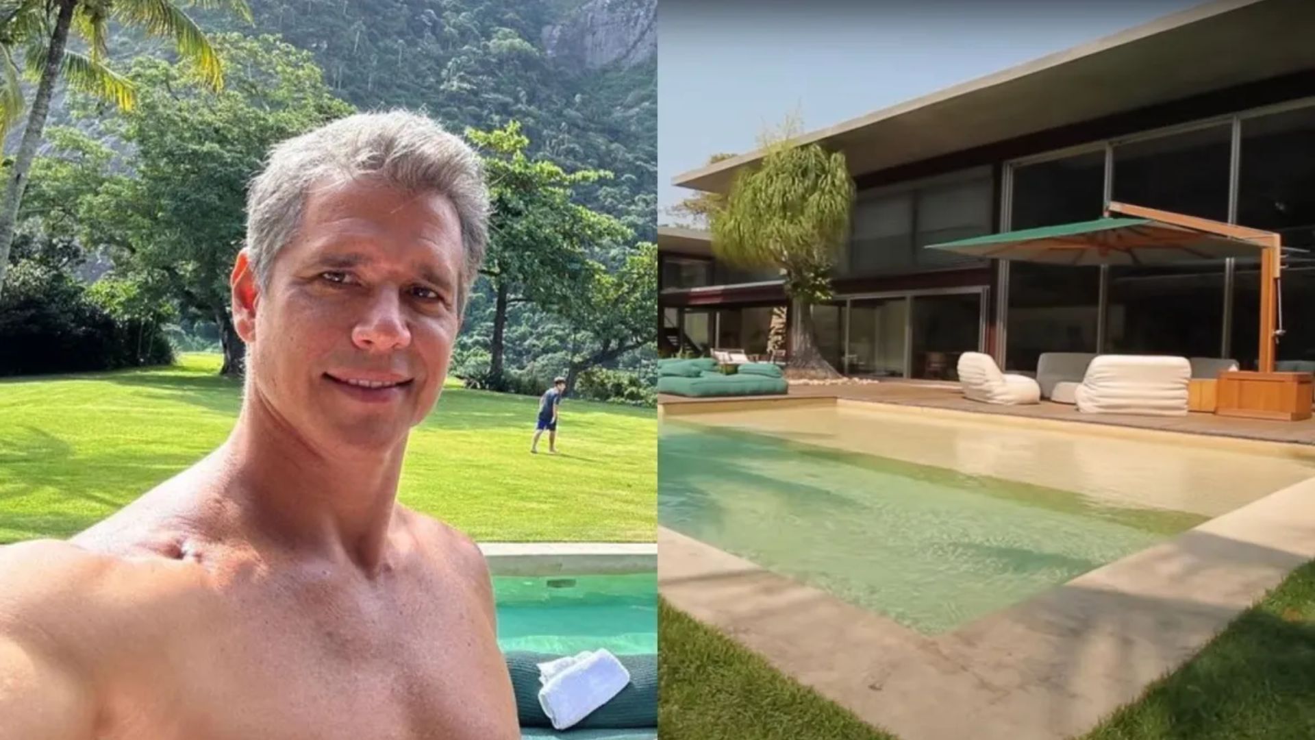 Residência de R$ 250 milhões de Márcio Garcia no Joá reúne sete suítes, 18 banheiros, piscina semiolímpica e vista para a Pedra da Gávea.