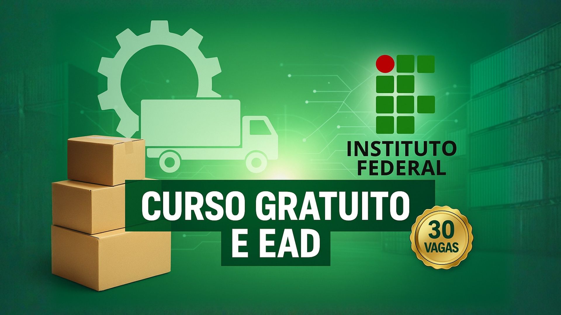 Programa gratuito de especialização em Logística e Operações no IFSP Suzano oferece 30 vagas com 426,65 h e TCC obrigatório. Veja como participar.