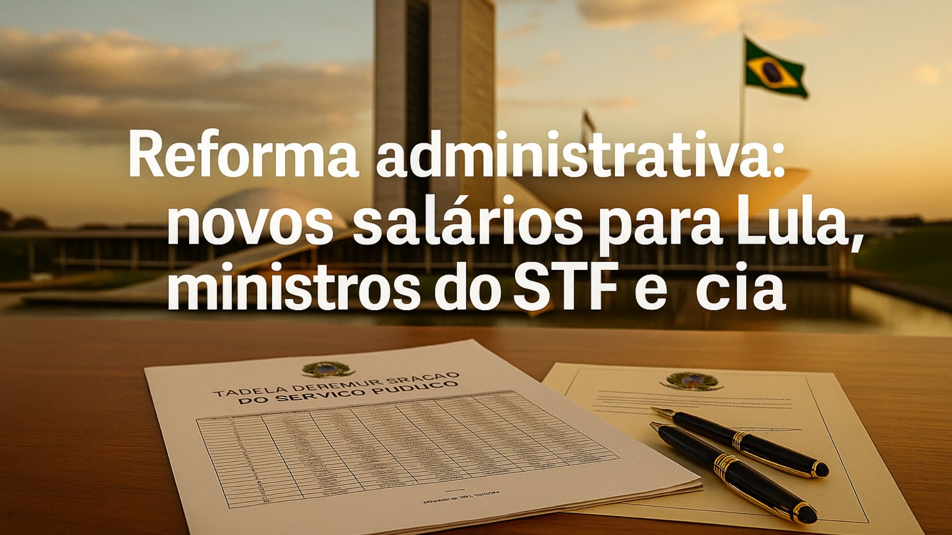 Reforma administrativa propõe tabela única e limite a supersalários no serviço público. Medida busca transparência e igualdade.