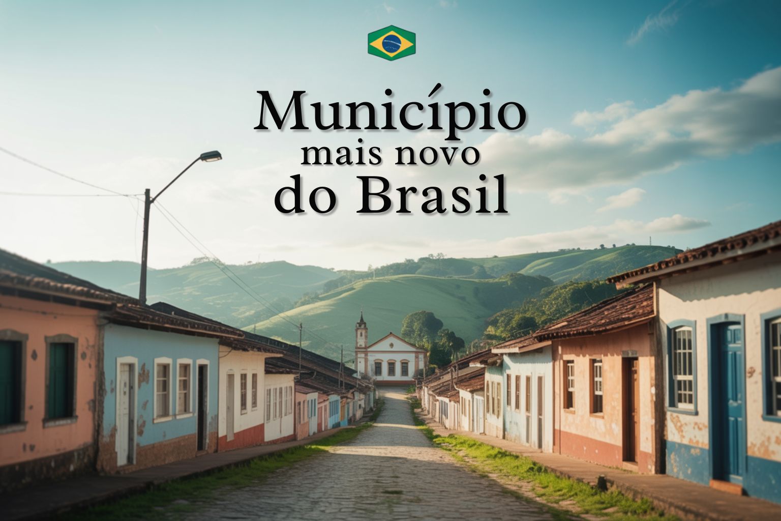 O município mais novo do Brasil tem apenas 12 anos: criado em 2013, reúne pouco mais de 3 mil habitantes