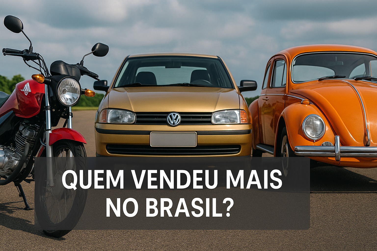 Gol, Fusca, Honda CG