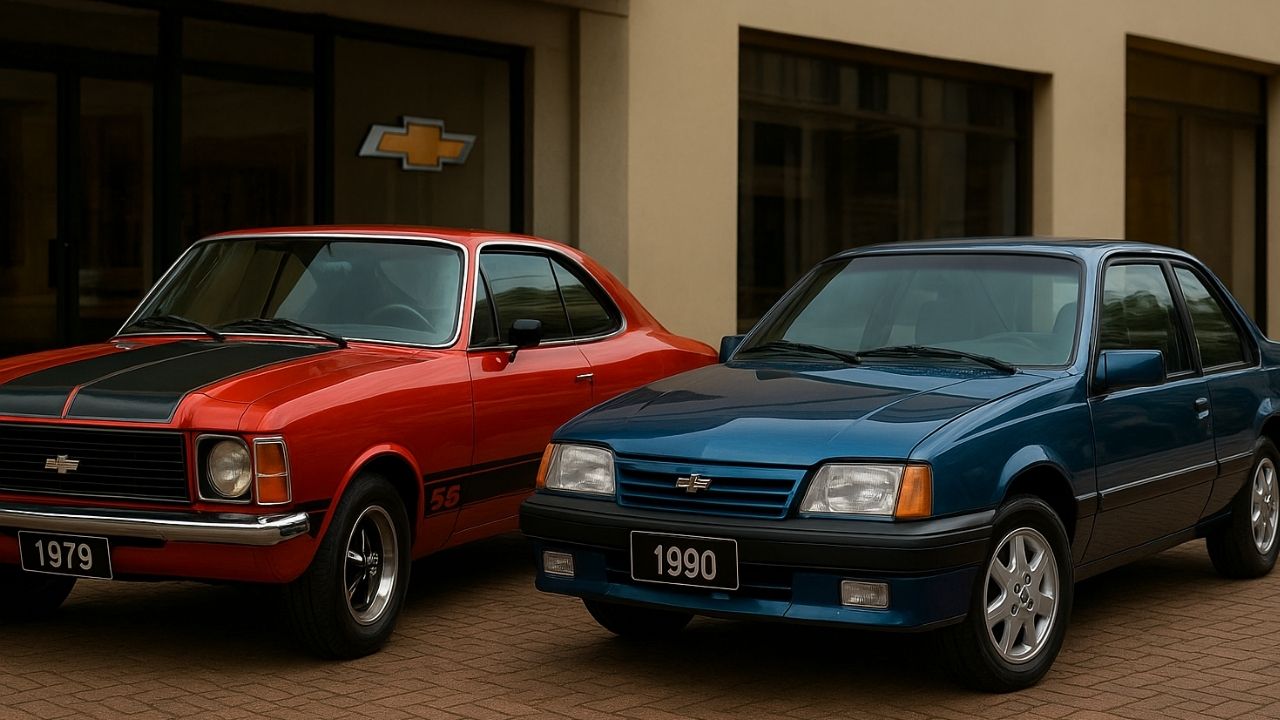 A Chevrolet Brasil resgata ícones como Opala e Monza no programa Vintage, que une design clássico e tecnologia moderna.