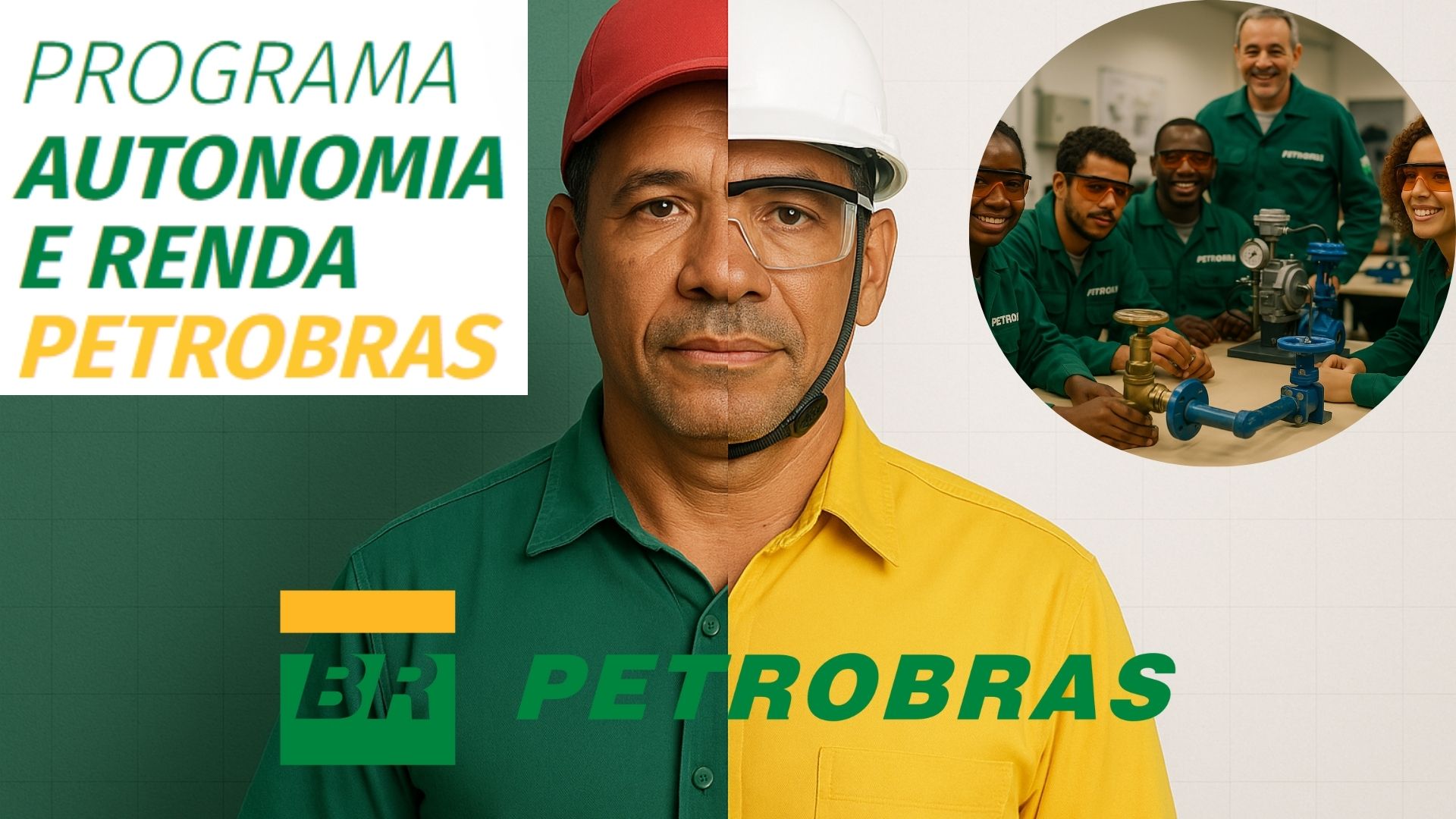 Grupo de alunos sendo treinado em programa social da Petrobras.
