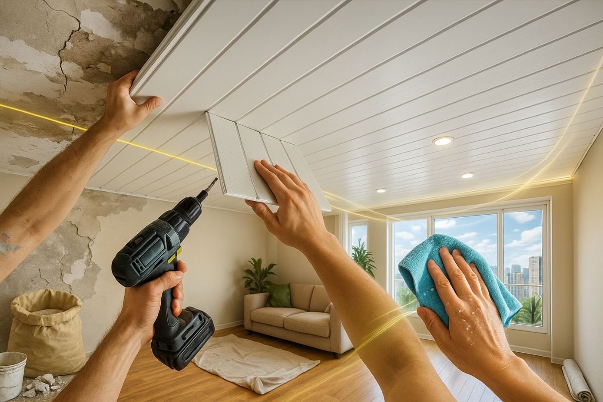 PVC vinílico conquista espaço nas reformas por unir economia, instalação limpa e rápida, transformando qualquer ambiente em uma casa moderna com estilo.