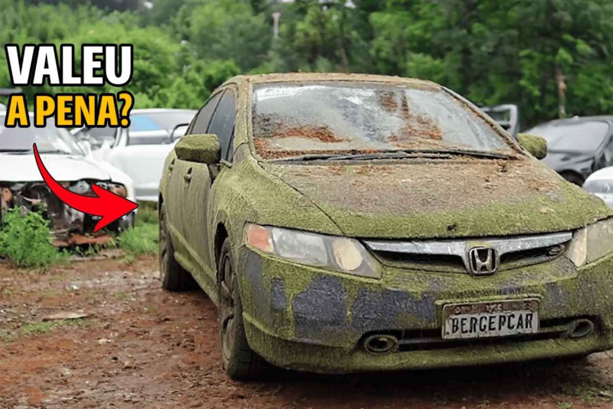 Investigamos um Honda Civic SI blindado de leilão, com marca de tiro, quilometragem contestada e motor K20 para revelar o que a ficha do leilão não mostra ao comprador.