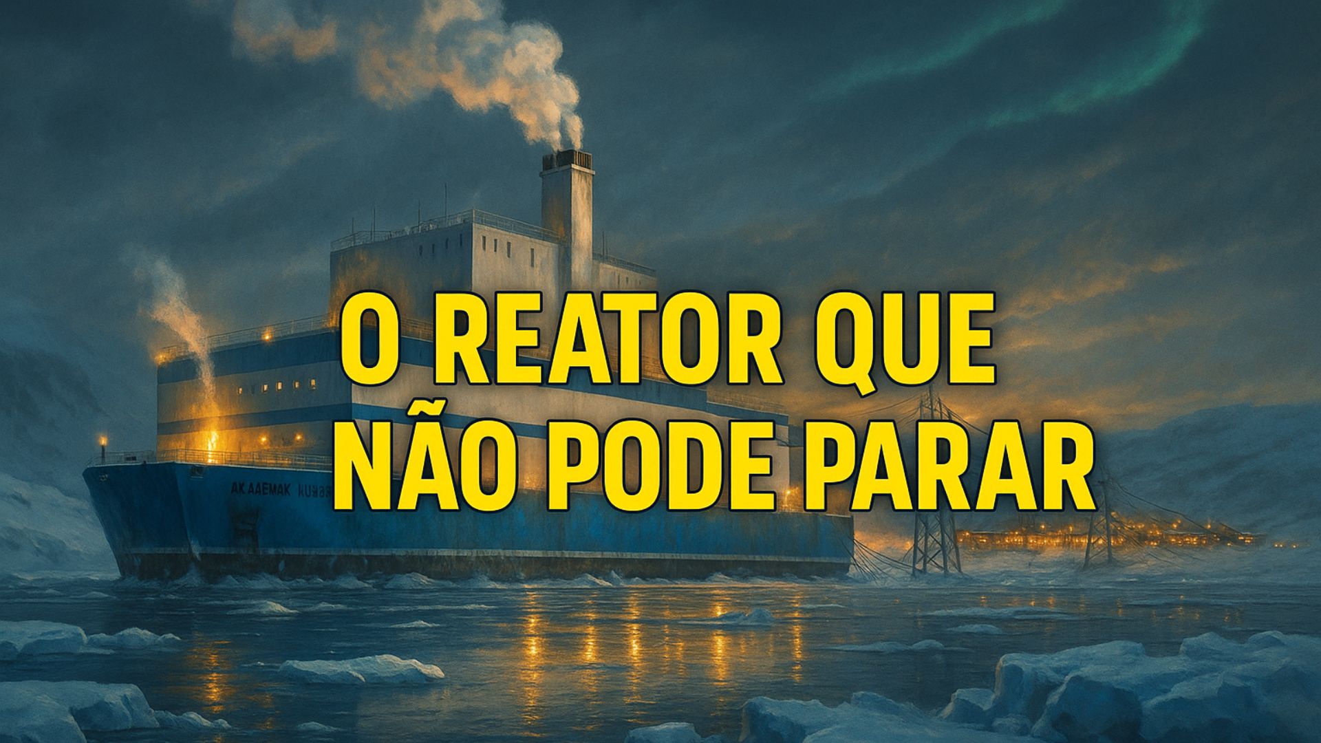 Usina nuclear flutuante Akademik Lomonosov aquece cidade no Ártico russo com reatores KLT-40S e energia estável mesmo em clima extremo.