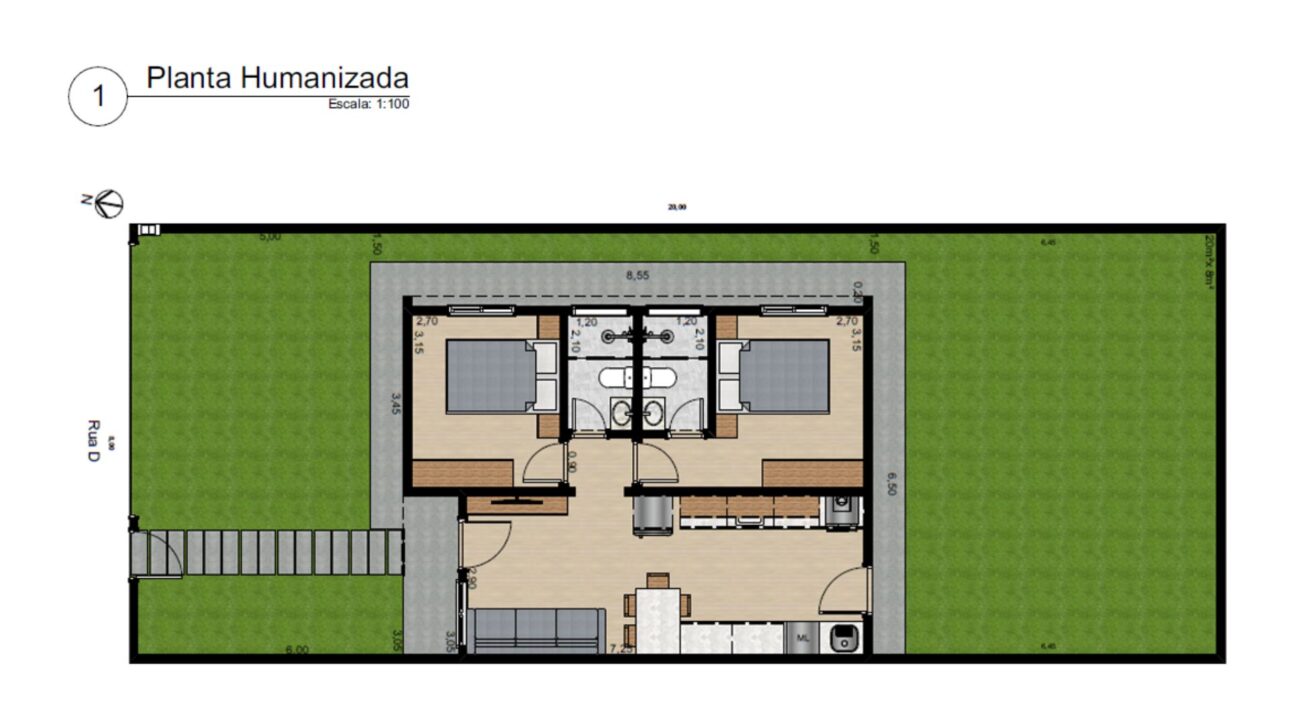 Casa pré-moldada de 52 m² em steel frame custa R$ 21 mil e chega pronta para montagem, reforçando a tendência da construção modular.