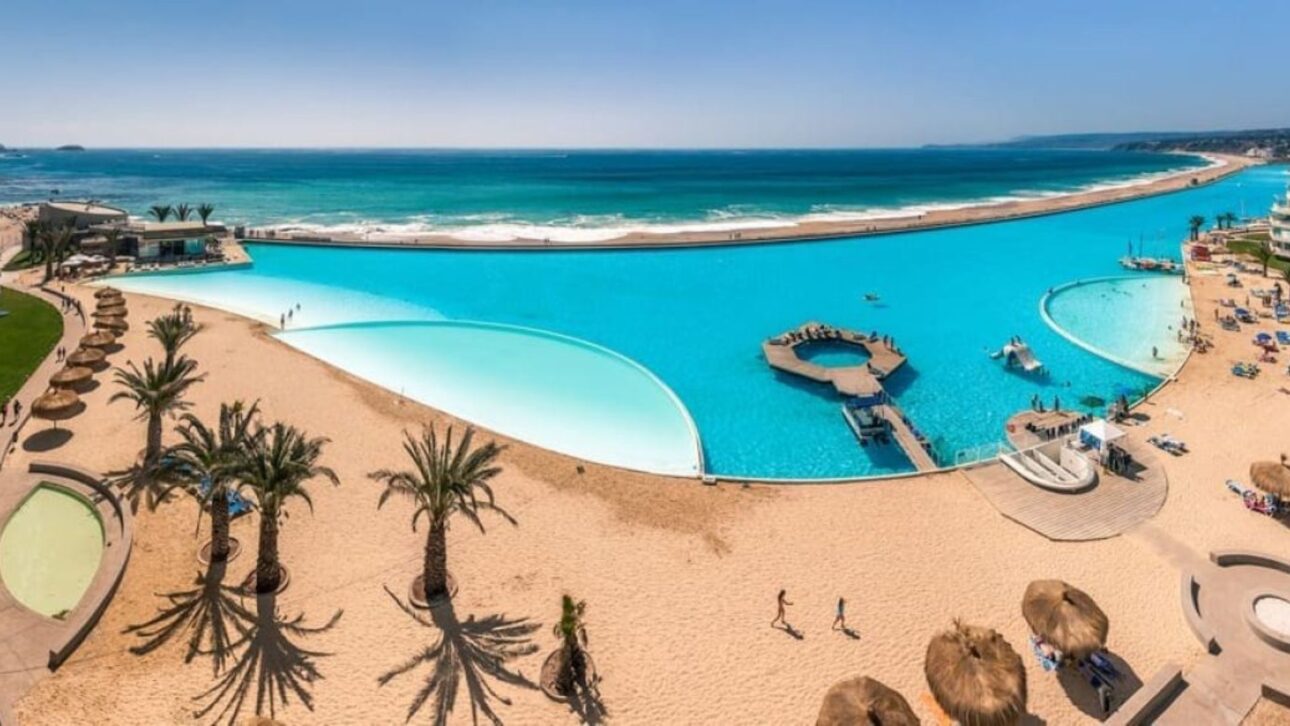 Descubra como a lagoa artificial de 80 mil m² no resort chileno San Alfonso del Mar se tornou recordista mundial e está a cerca de 5 h de São Paulo.