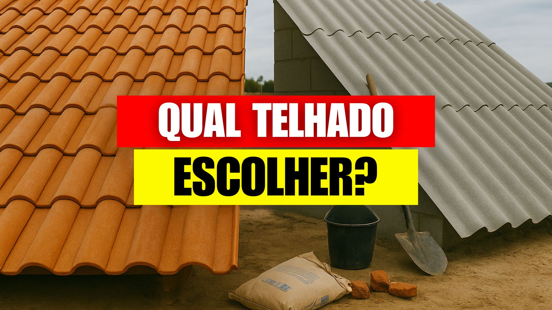 Comparação real entre telha de barro e fibrocimento, com custos, estrutura necessária, peso, desempenho térmico e impacto no orçamento da obra.