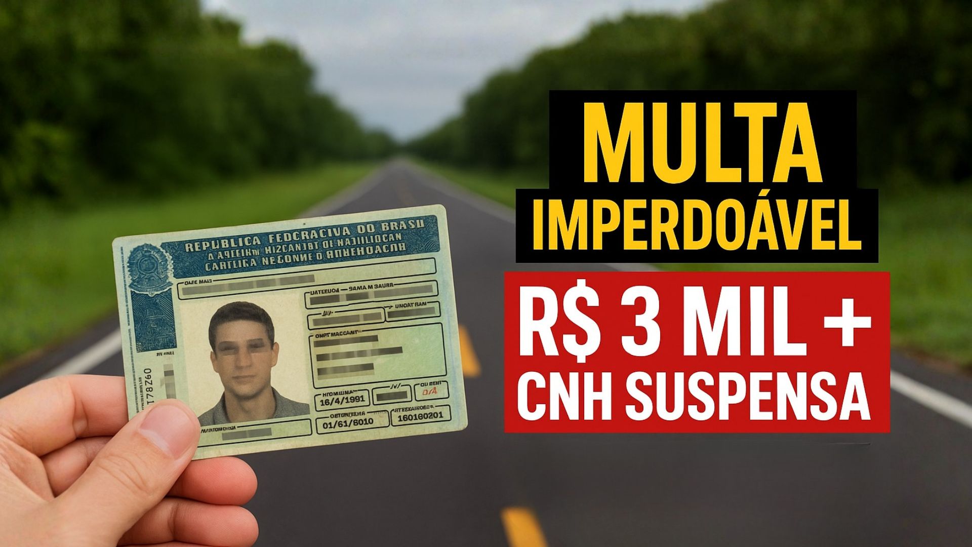 Nova proposta de lei de trânsito prevê multa de R$ 3 mil e suspensão da CNH por ultrapassagens perigosas, aumentando o rigor nas rodovias.