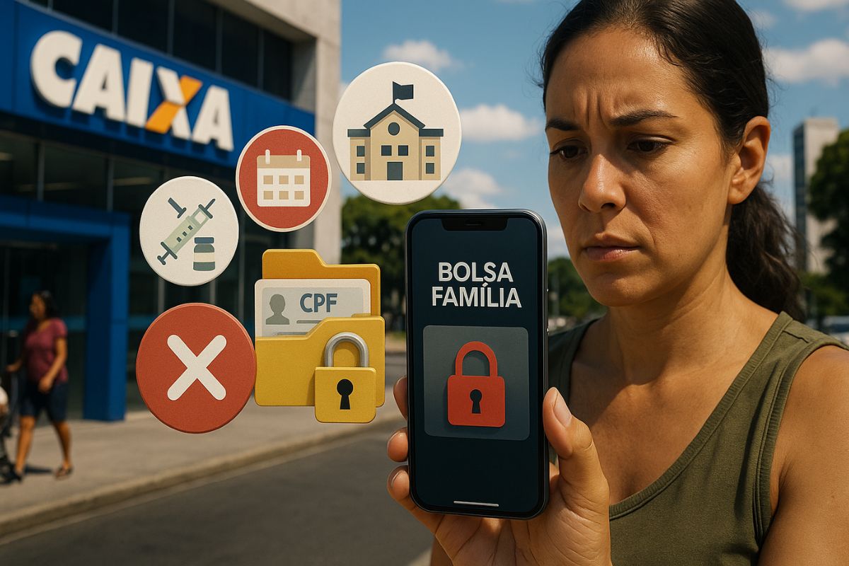 Bolsa Família em 2025: evite bloqueio do benefício mantendo cadastro atualizado, cumprindo regras de saúde e educação e realizando o saque mensal para garantir o pagamento contínuo.