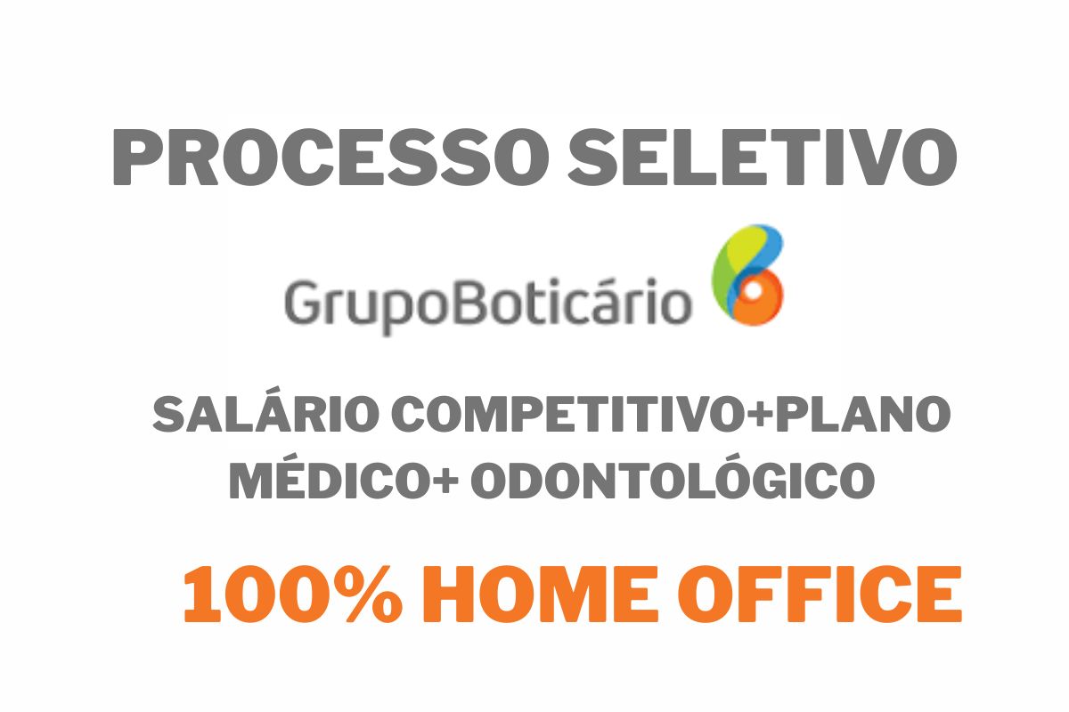 Grupo Boticário abre vaga 100% remoto para Especialista de Planejamento de Portfólio, com atuação efetiva, KPIs executivos, governança de portfólio no e-commerce e benefícios robustos.