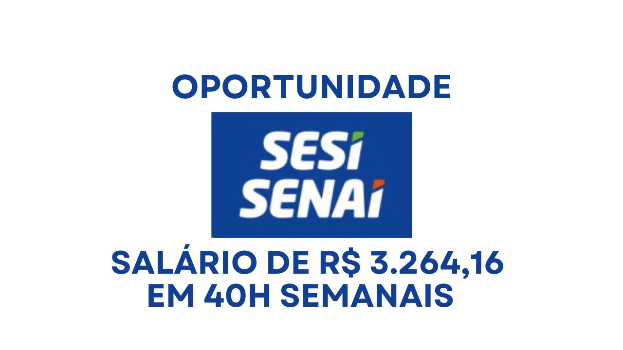 SESI abre vaga de emprego com salário de R$ 3.264,16 e contratação CLT para atuar como Cozinheiro em Bauru-SP