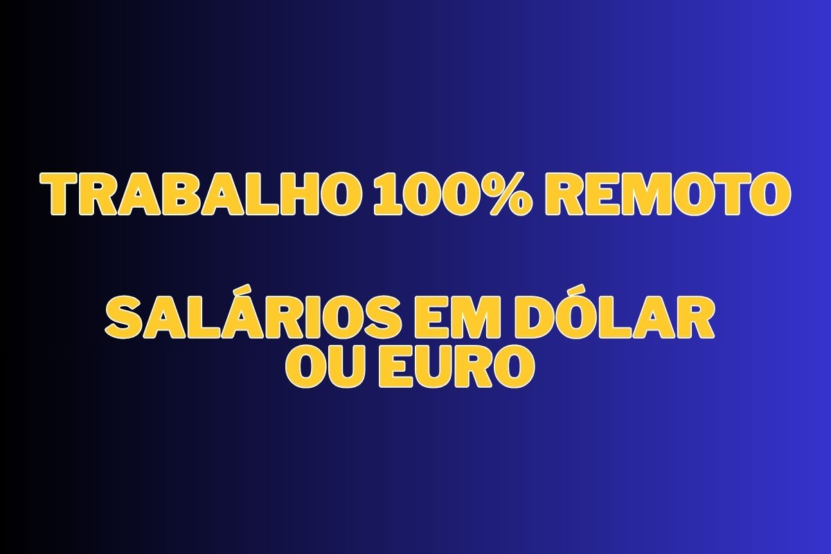 Guia de home office com 51 vagas internacionais em trabalho remoto, incluindo oportunidades com ganhos em dólar e ganhos em euro em tecnologia, marketing, dados e produto.