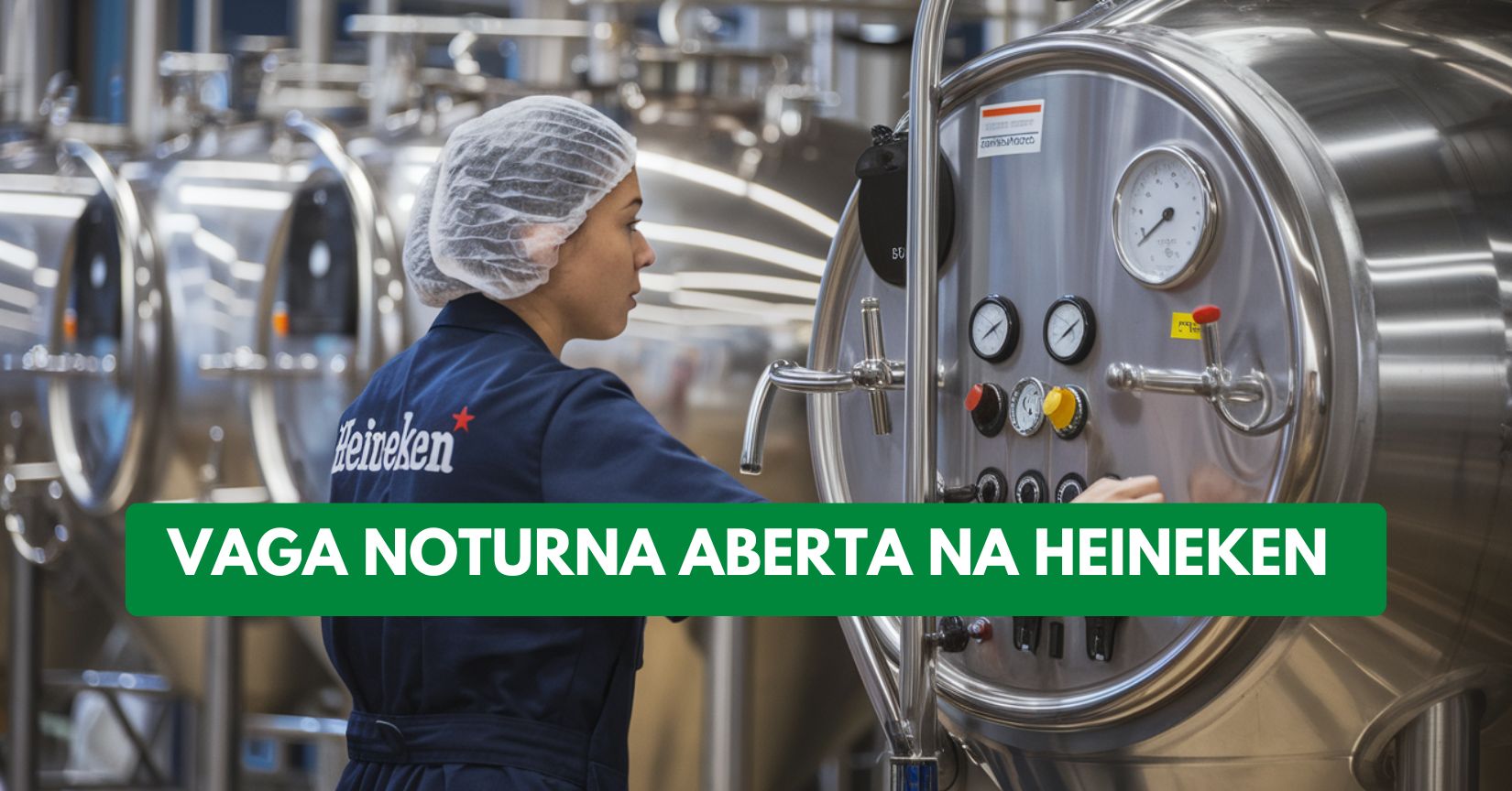 Trabalhe na Heineken no período noturno: Empresa abre processo seletivo com remuneração de até R$ 3.600 para Pessoa Técnica de Produção exigindo ensino técnico; atuação na unidade de SP
