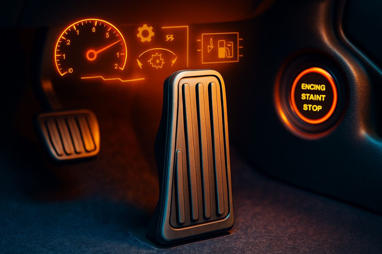 O pedal do acelerador ativa funções ocultas que ajustam torque, consumo, estabilidade e tração, influenciando segurança