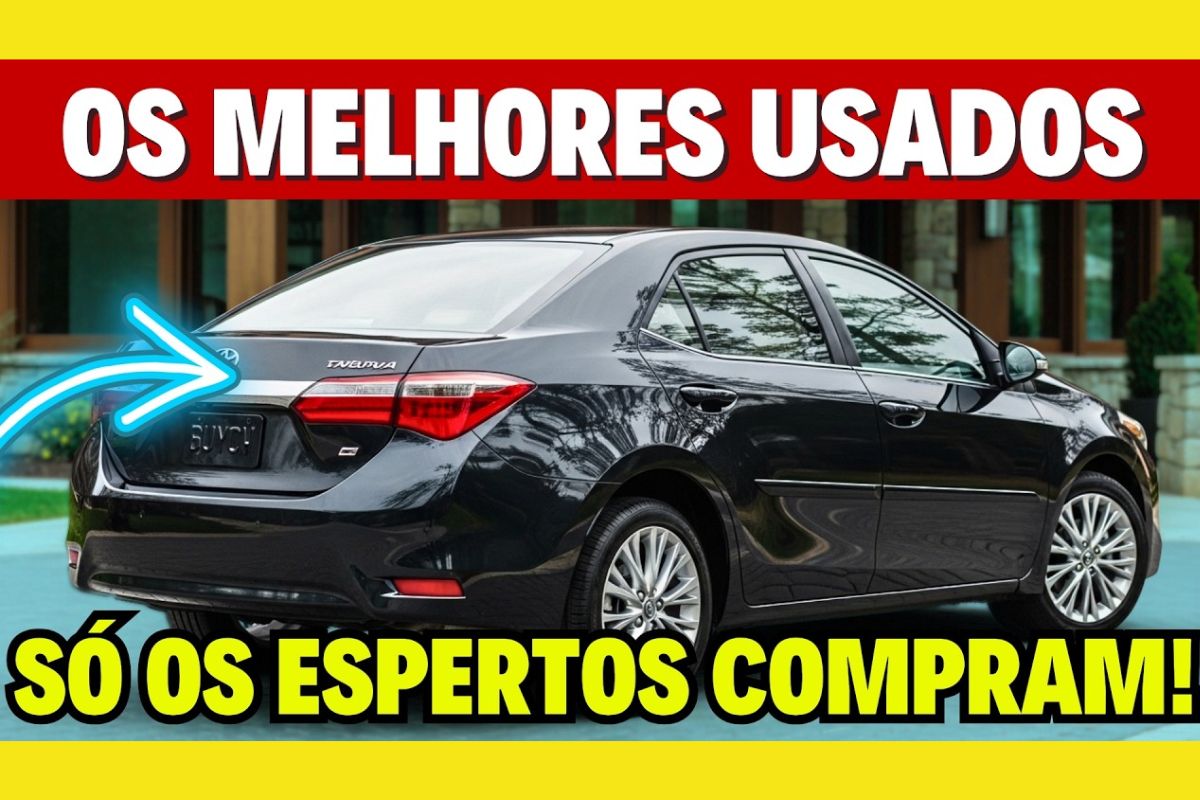 carros usados, Honda Fit, Toyota Corolla, Ford Focus e Nissan Versa: veja por que custam o mesmo que 1.0 básico e entregam mais desempenho e conforto.