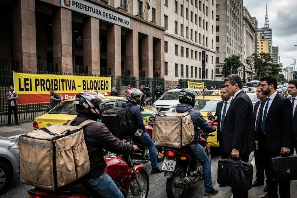 99 e Uber suspendem motos por aplicativo, atacam Lei 18.349, prometem ir à Justiça e, com apoio da Amobitec, dizem que regras inviabilizam o serviço.