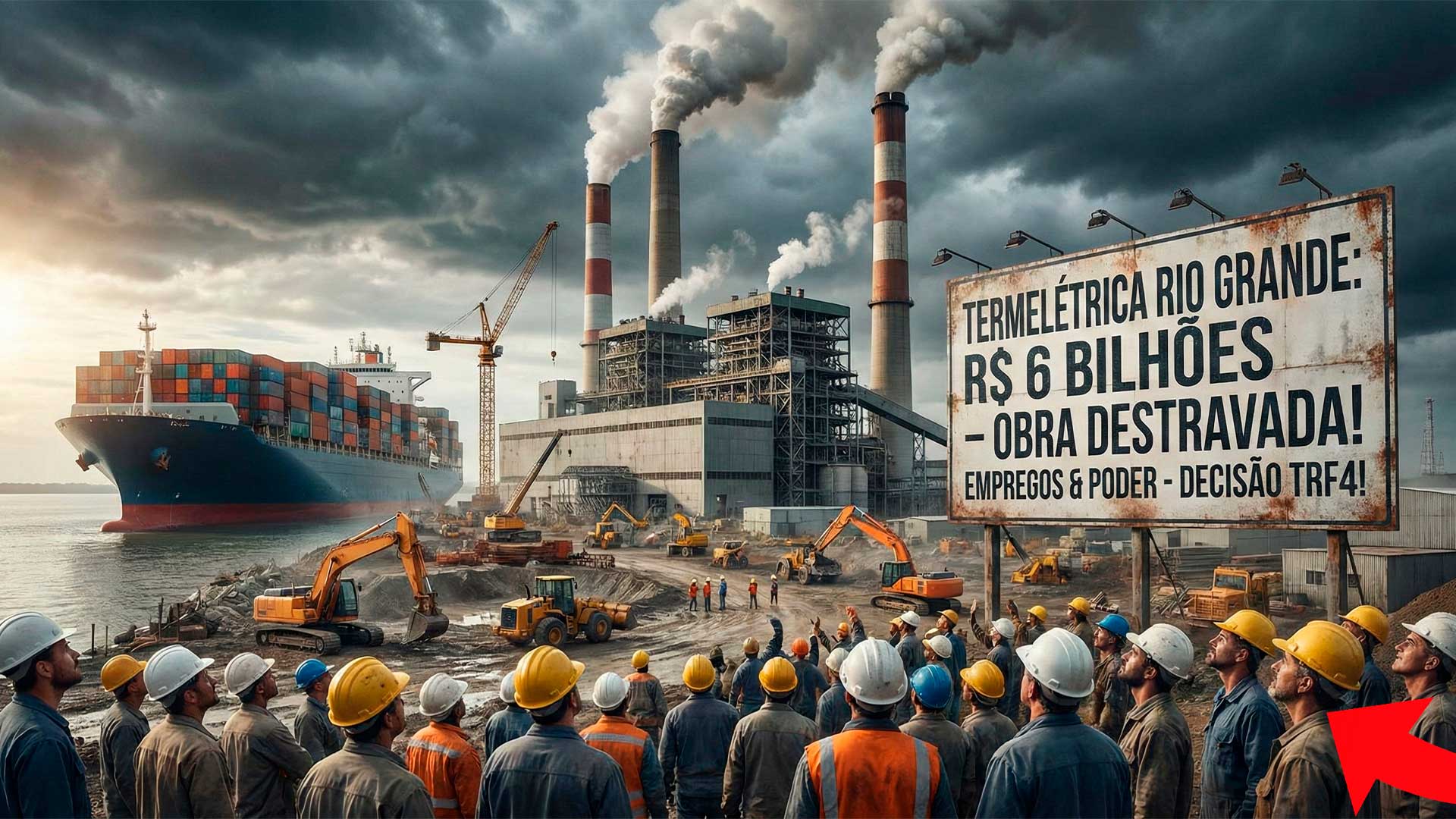 Após anos travada na Justiça, Termelétrica Rio Grande ganha novo impulso com decisão do TRF4 e projeto de R$ 6 bilhões volta ao jogo prometendo mexer com empregos e investimentos no RS