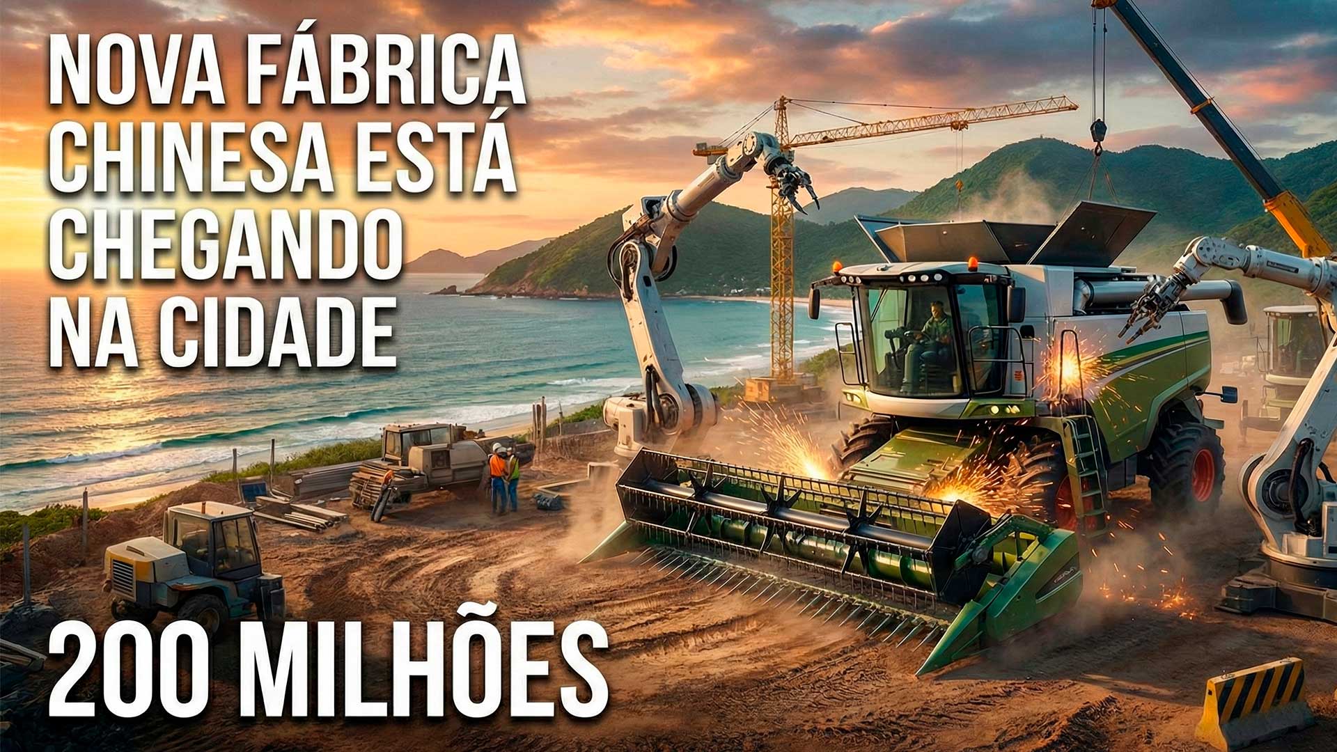 China escolhe cidade brasileira de 212 mil habitantes para construir fábrica de R$ 200 milhões para produção de tratores focada na agricultura familiar