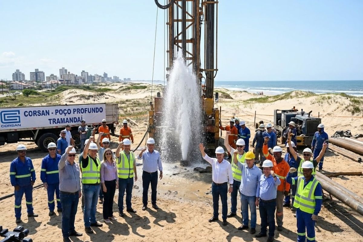 Em Tramandaí, poço profundo da Corsan reforça o abastecimento de água, garante segurança hídrica no verão e atende moradores e veranistas na alta temporada.