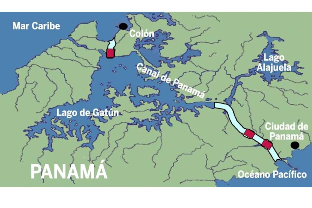 Canal do Panamá usa as eclusas do Canal do Panamá e o lago Gatún para operar mesmo em crise hídrica e seguir vital para o comércio mundial.