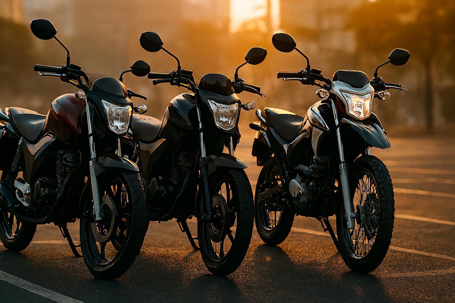 Consumo acima de 30 km/l, manutenção barata e preços entre R$ 7 mil e R$ 14 mil: Honda CG 160, Yamaha Factor 150 e Honda Bros 160 dominam o mercado de motos usadas para trabalho e uso diário