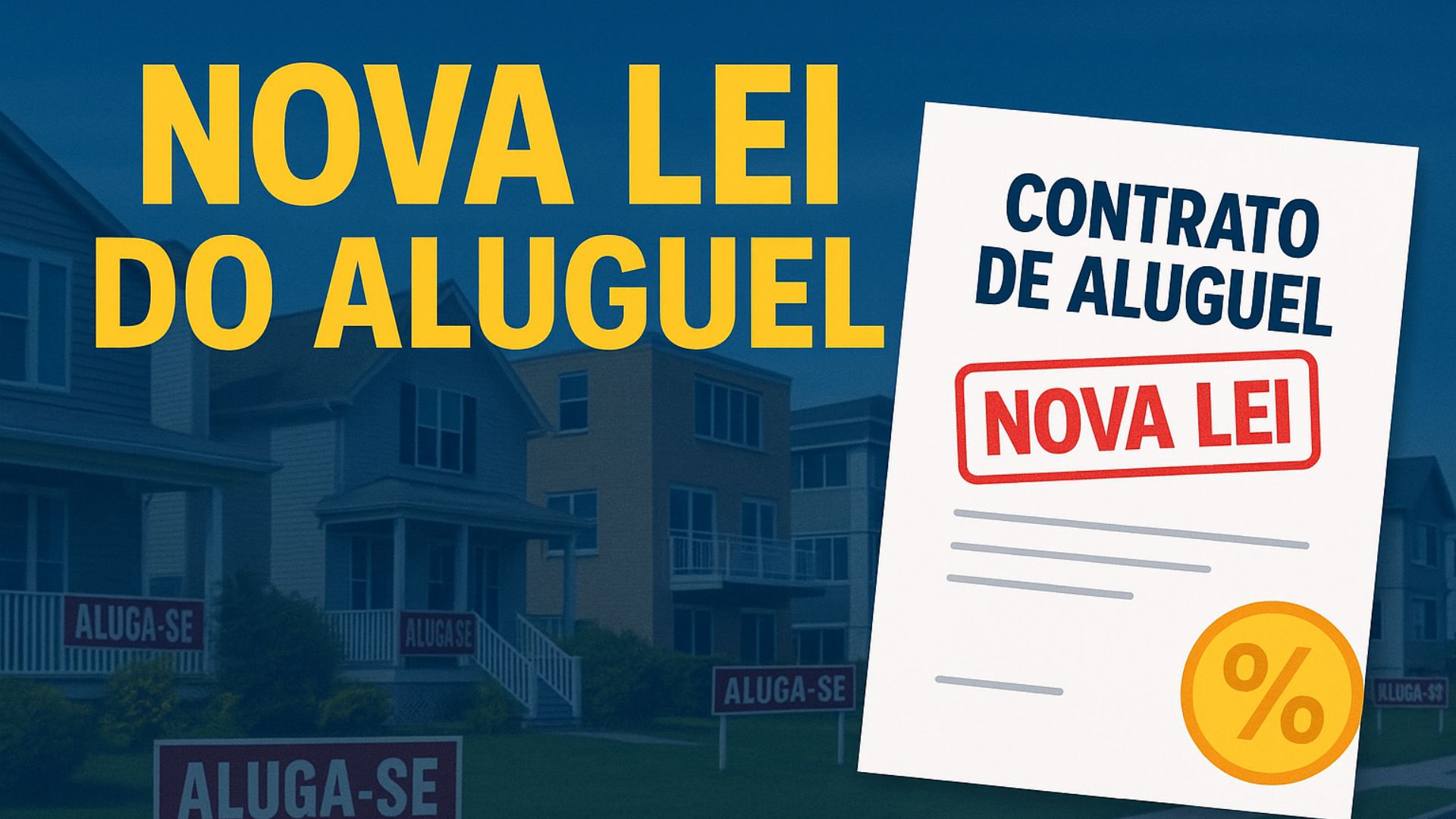 Nova Lei do Aluguel muda contratos, limita garantias e altera a tributação de quem recebe acima de R$ 240 mil ao ano. Entenda o impacto das regras.