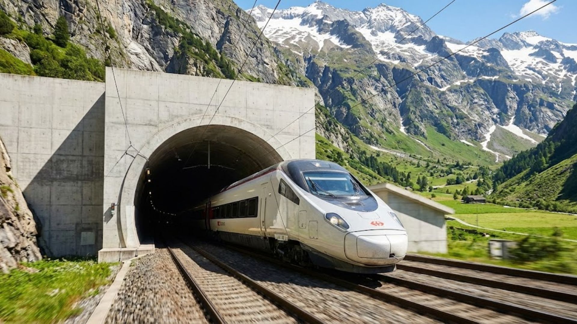 Maior túnel ferroviário do mundo cruza os Alpes com 57 km, operação em alta velocidade e papel estratégico na ligação norte–sul da Europa.