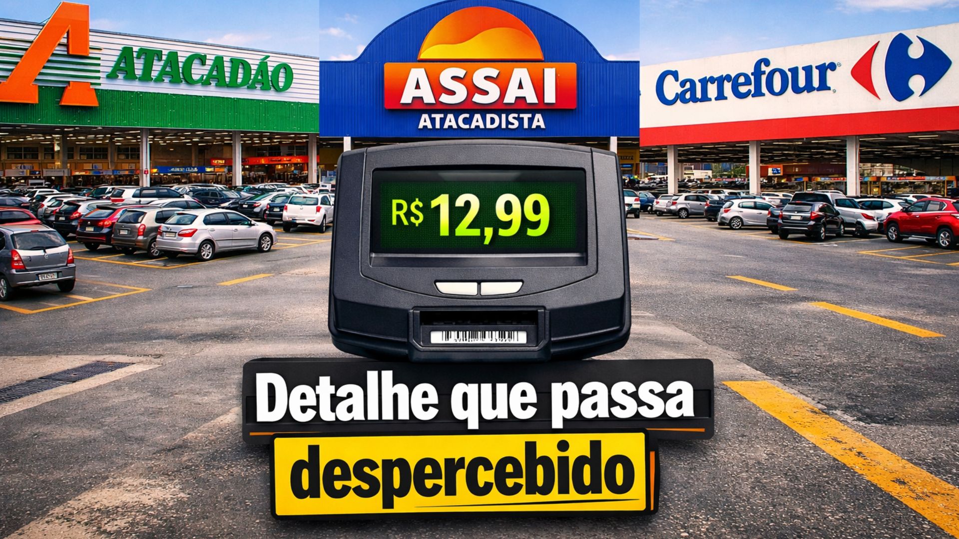 Leitores de preços fazem parte da rotina em supermercados grandes e permitem conferir valores a poucos metros do produto antes de chegar ao caixa.