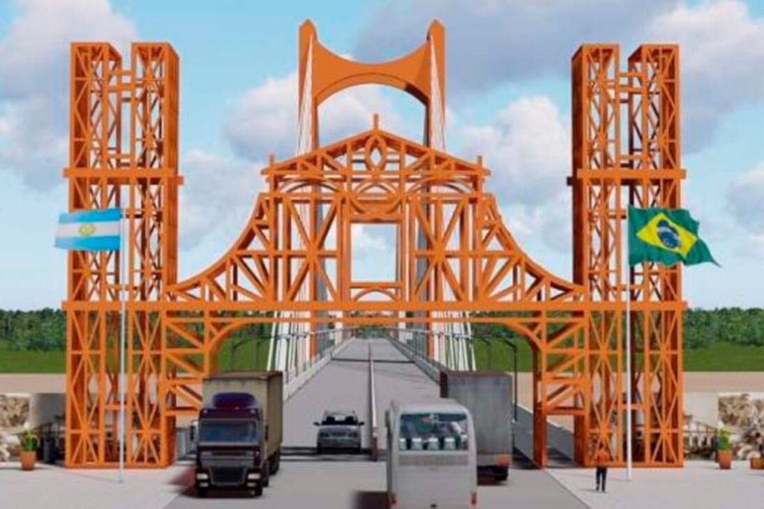 Megaobra entre Brasil e Argentina cria nova ponte sobre o rio Uruguai, reposiciona a fronteira como corredor logístico estratégico e amplia o peso do Brasil no comércio regional.