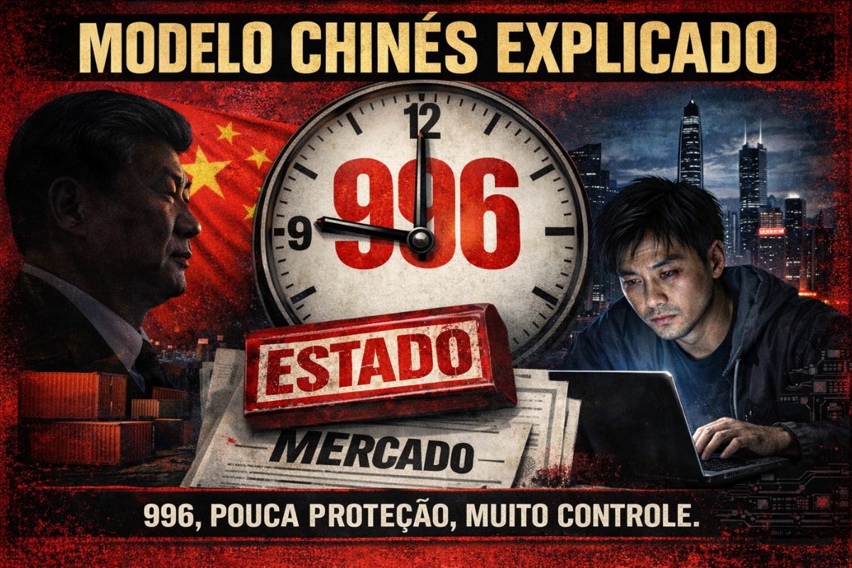 Modelo chinês une partido comunista e economia de mercado com gasto social baixo, forma classe média numerosa e cobra custo de desigualdade e envelhecimento.