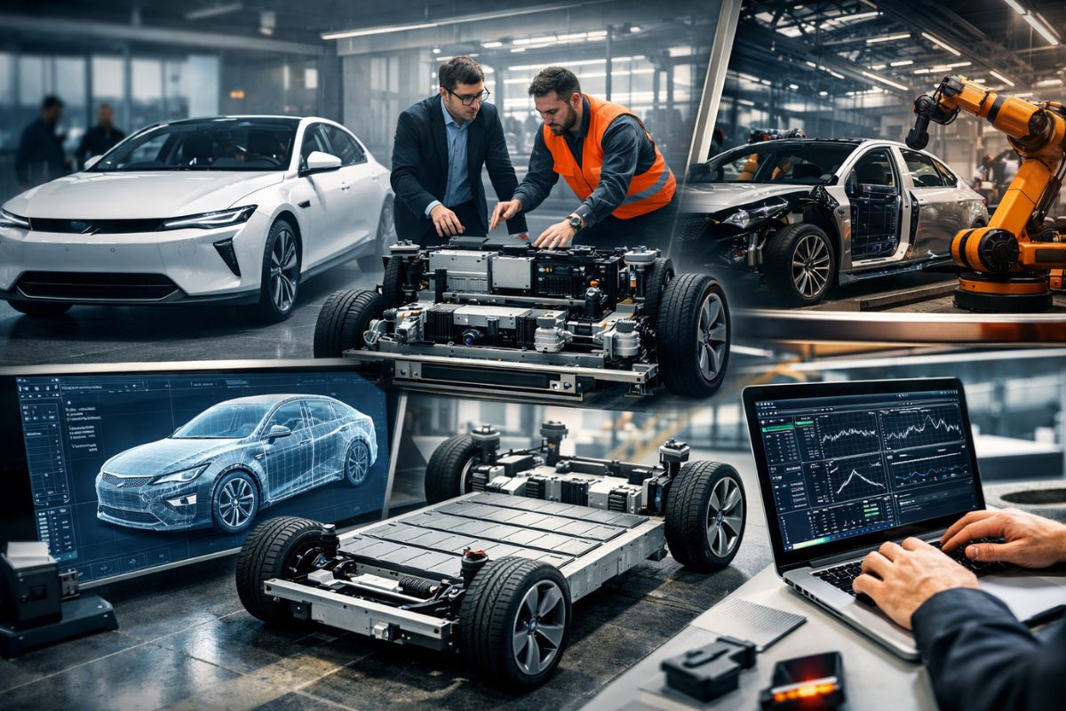 Montadoras aceleram desenvolvimento automotivo copiando modelo chinês para lançar carro elétrico, mas especialistas alertam para falhas na segurança veicular.