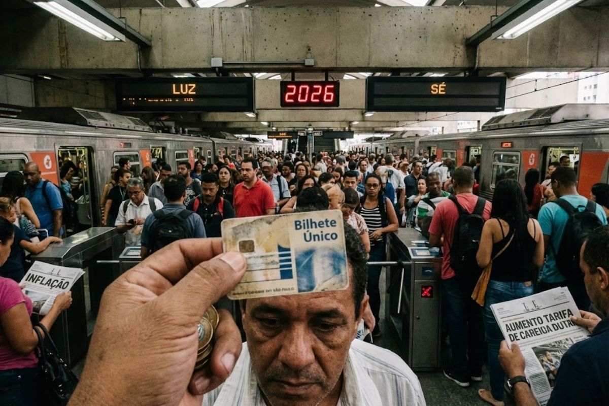Tarifa de trem e metrô em São Paulo deve ter reajuste pela inflação em 2026, e o passageiro se prepara para mais um aumento no transporte público.