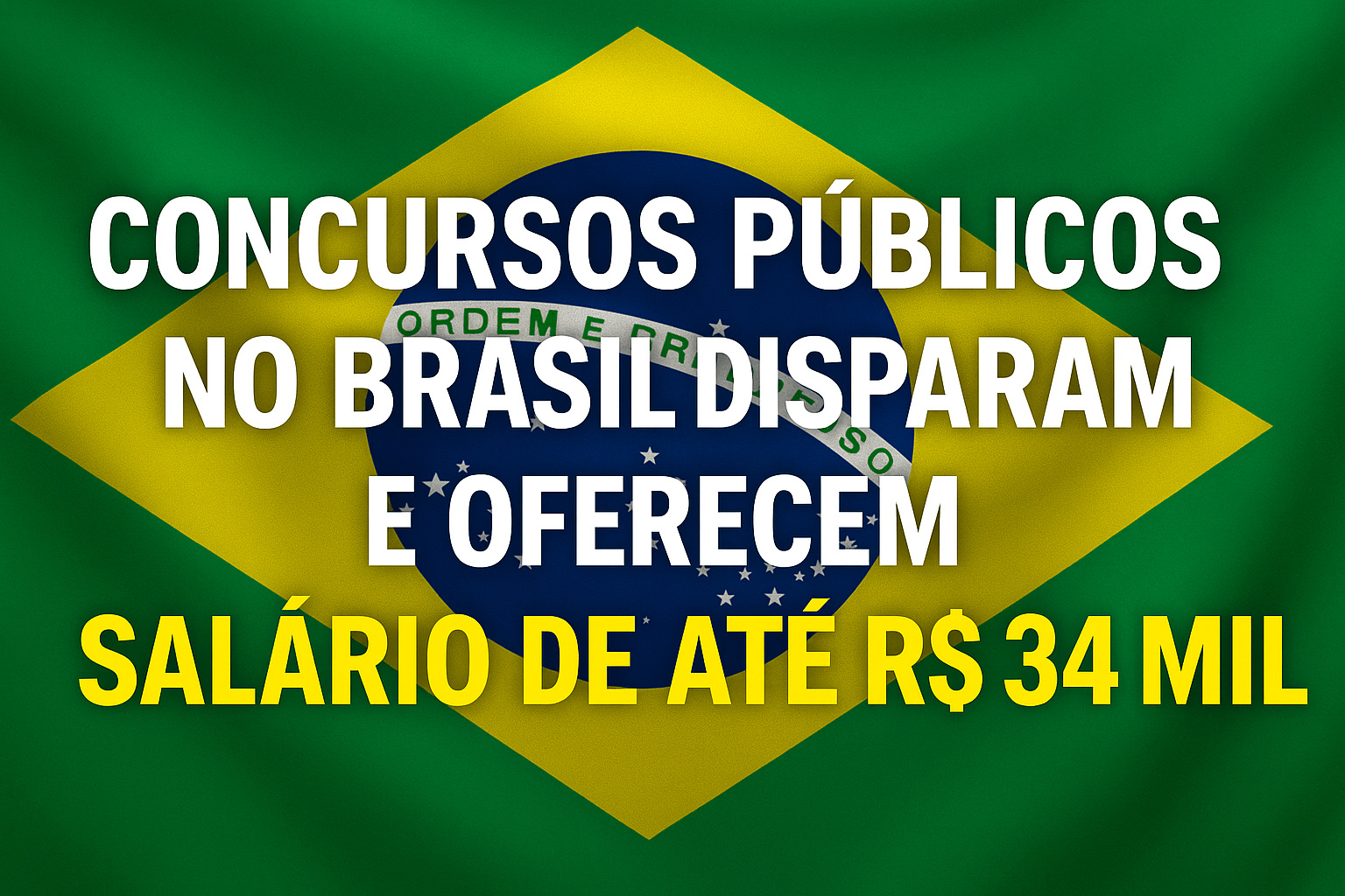 Concursos públicos no Brasil disparam e oferecem salário de até R$ 34 mil — veja as melhores oportunidades abertas