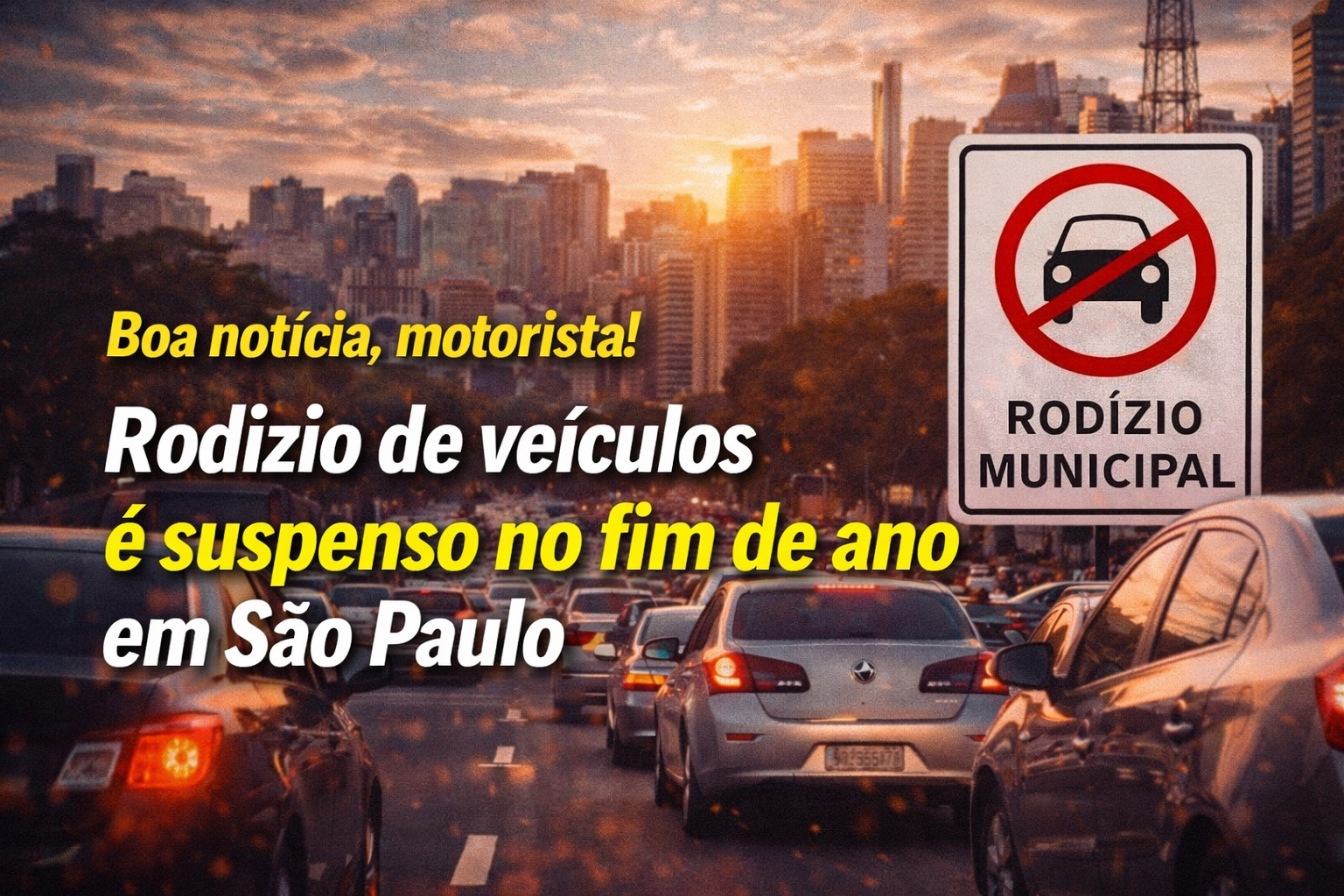 Vai pegar a estrada ou circular pela cidade? Rodízio de veículos é suspenso em São Paulo no fim de ano