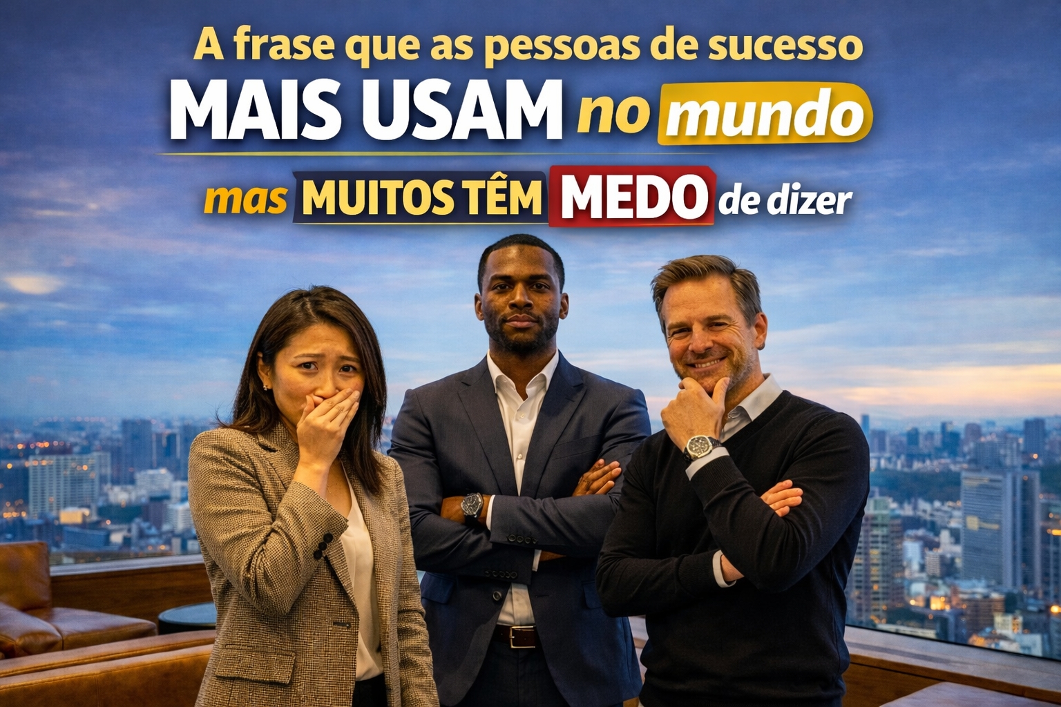 A frase que as pessoas de sucesso mais usam no mundo, mas muitos têm medo de dizer, tem apenas 3 palavras, seu efeito impressiona e muda como as pessoas te percebem, diz psicólogo dos EUA, palestrante de Pixar e Google