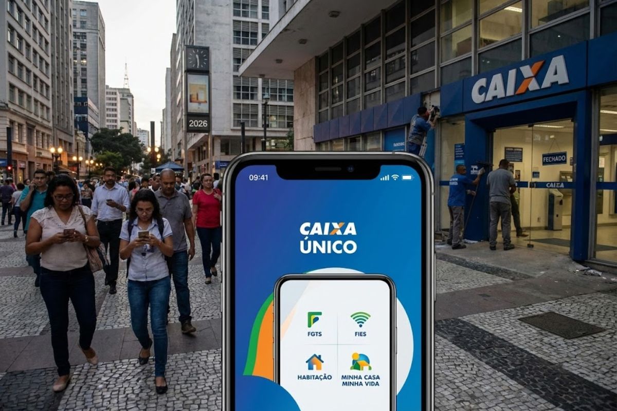 A Caixa acelera a virada digital com aplicativo único que substitui sistemas antigos, reorganiza agências, reforça o papel do banco no celular e consolida serviços em uma nova estratégia nacional para 2026.