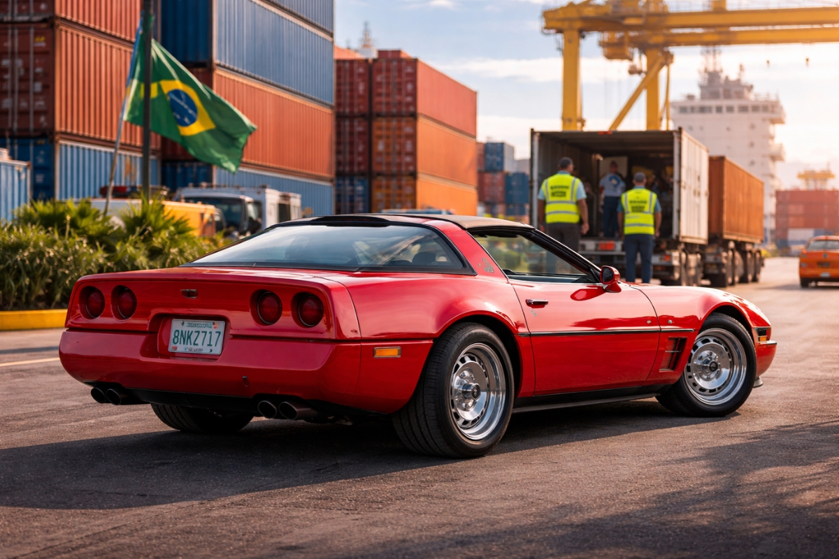 Brasileiro encontra Corvette 1986 na Califórnia por 2 mil dólares, tenta trazer ao Brasil, esbarra em mais de R$ 180 mil em taxas e impostos, e o sonho vira frustração imediata