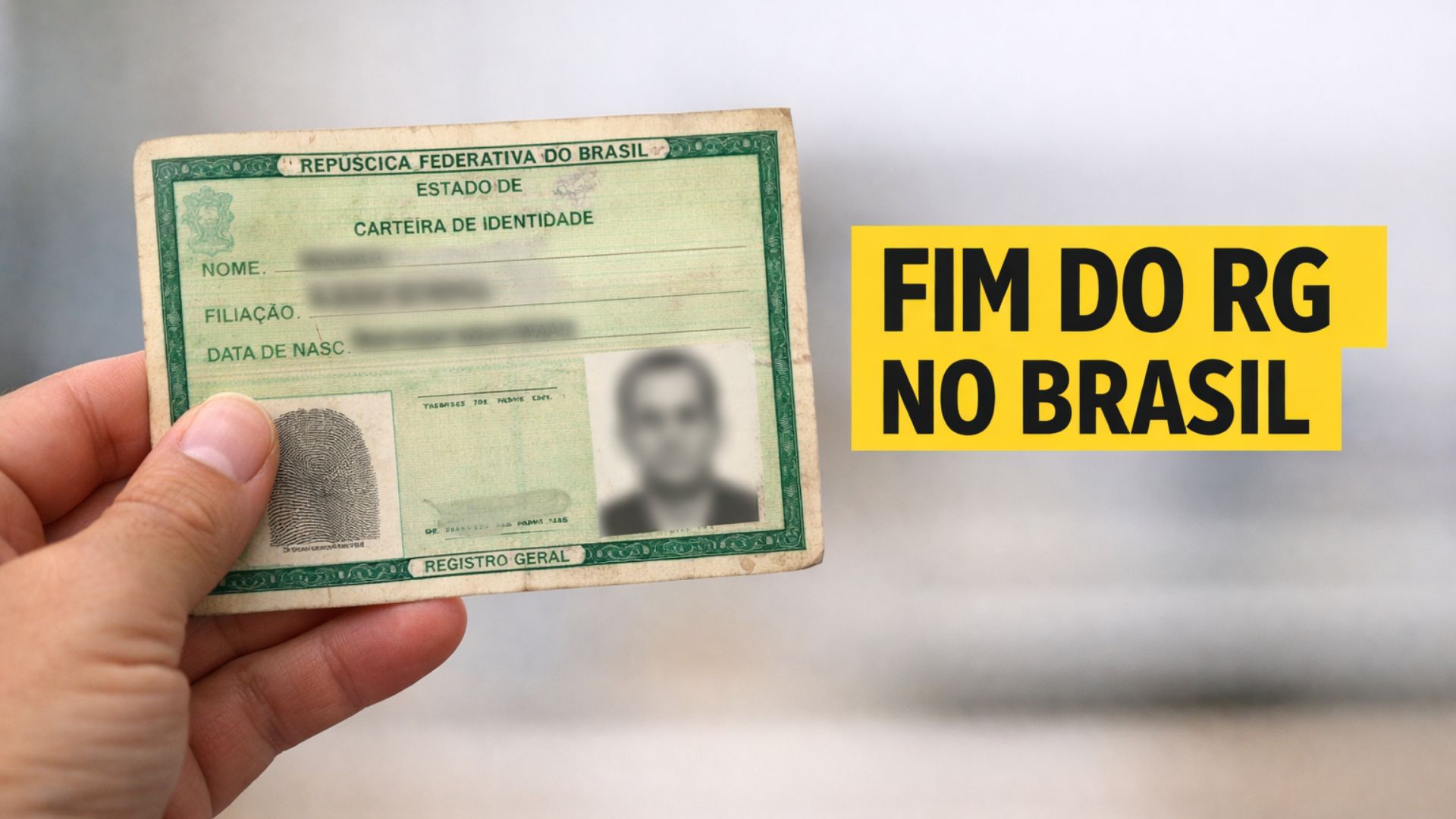 Nova Carteira de Identidade Nacional substitui RG até 2032, usa CPF único, QR Code e versão digital, com primeira via gratuita.