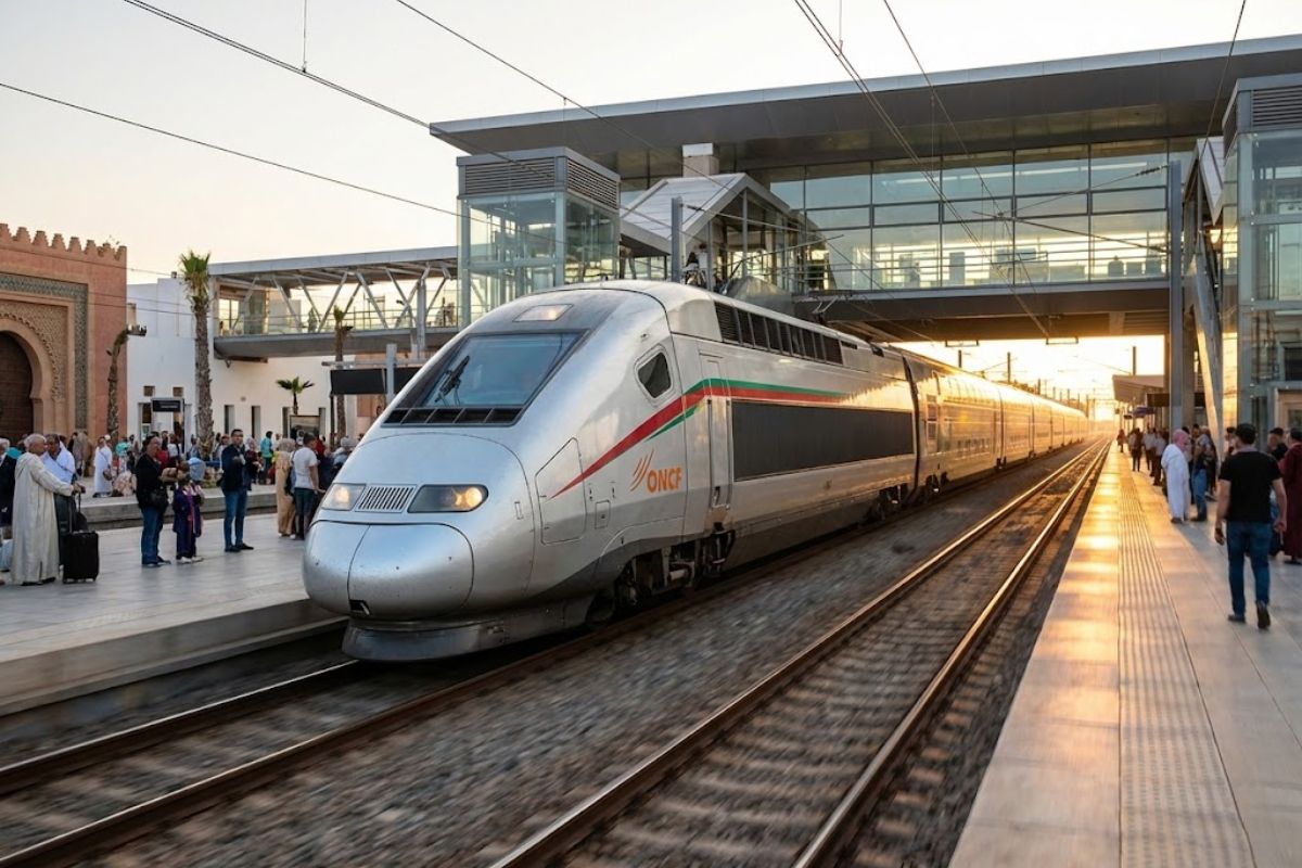 Trem de alta velocidade Al Boraq transforma a logística no Marrocos; trem conecta cidades e sustenta estratégia para AFCON e Copa 2030.
