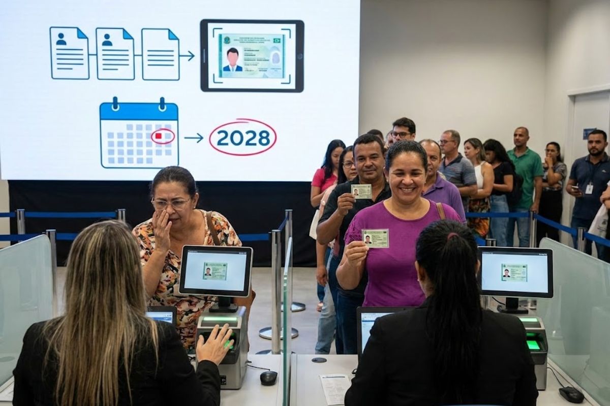 Novo RG em formato CIN usa CPF único, exige biometria, afeta benefícios sociais e tem prazos até 2028 para emissão gratuita na primeira via.